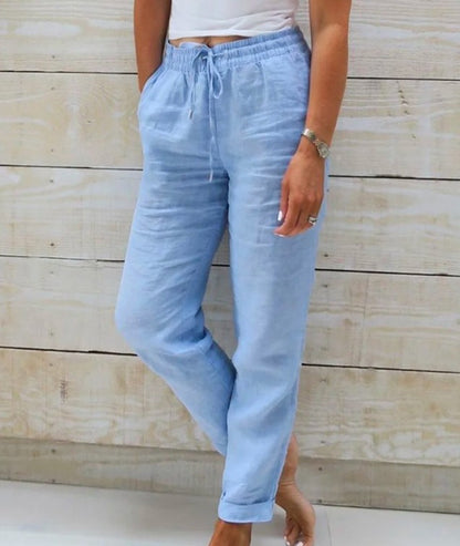 Pantalon Taille Haute Élégant