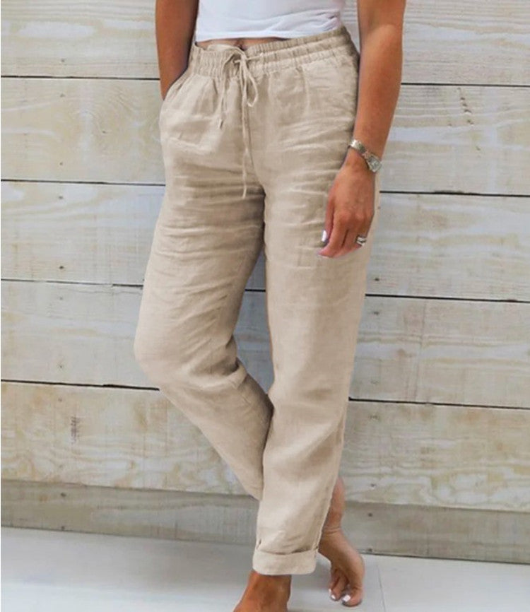 Pantalon Taille Haute Élégant