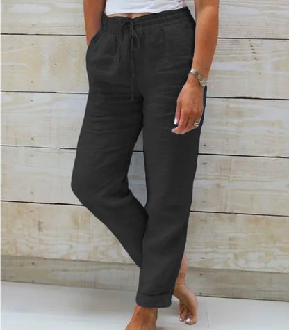 Pantalon Taille Haute Élégant