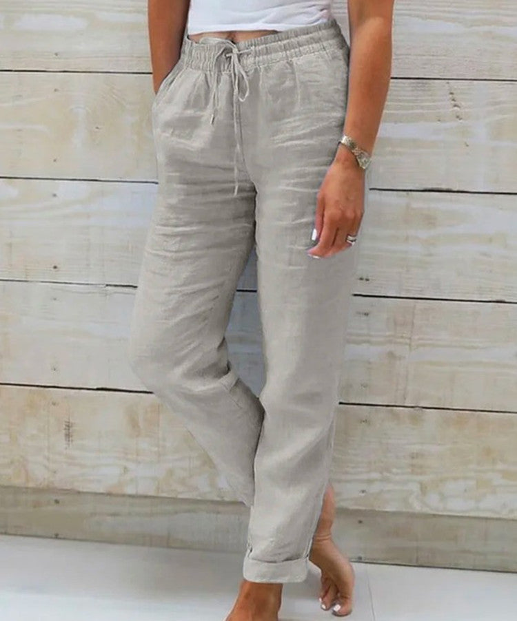 Pantalon Taille Haute Élégant
