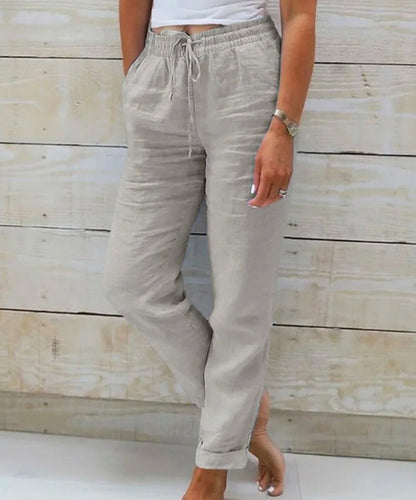 Pantalon Taille Haute Élégant