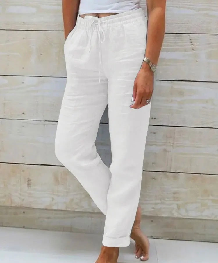 Pantalon Taille Haute Élégant