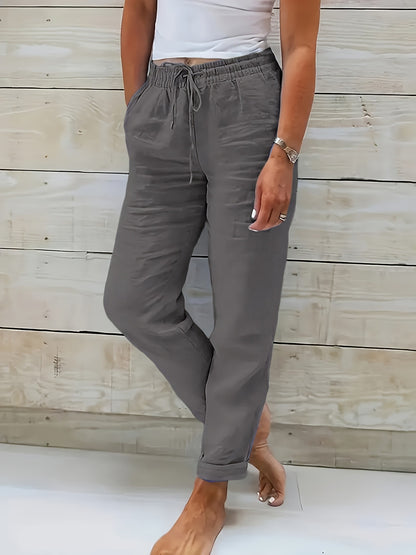 Pantalon Taille Haute Élégant