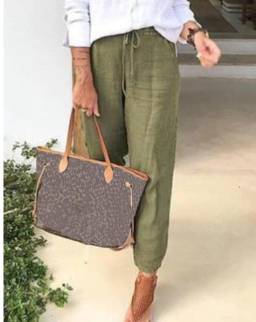 Pantalon Taille Haute Élégant